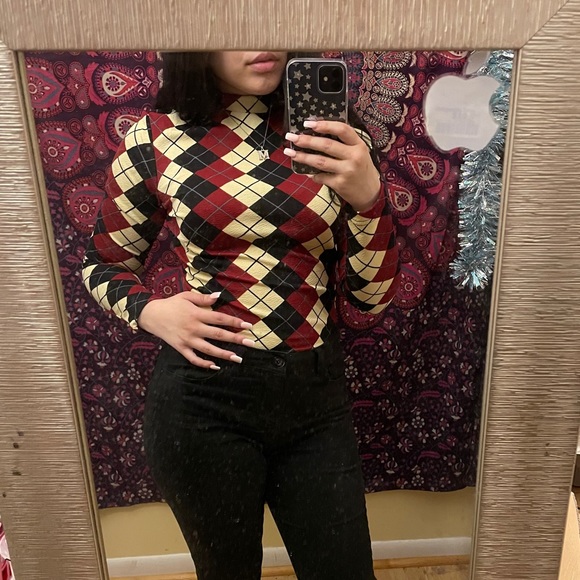 Plaid long sleeve top - Picture 3 of 12